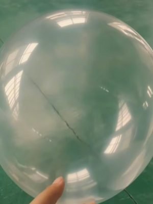 transparent latex balloon